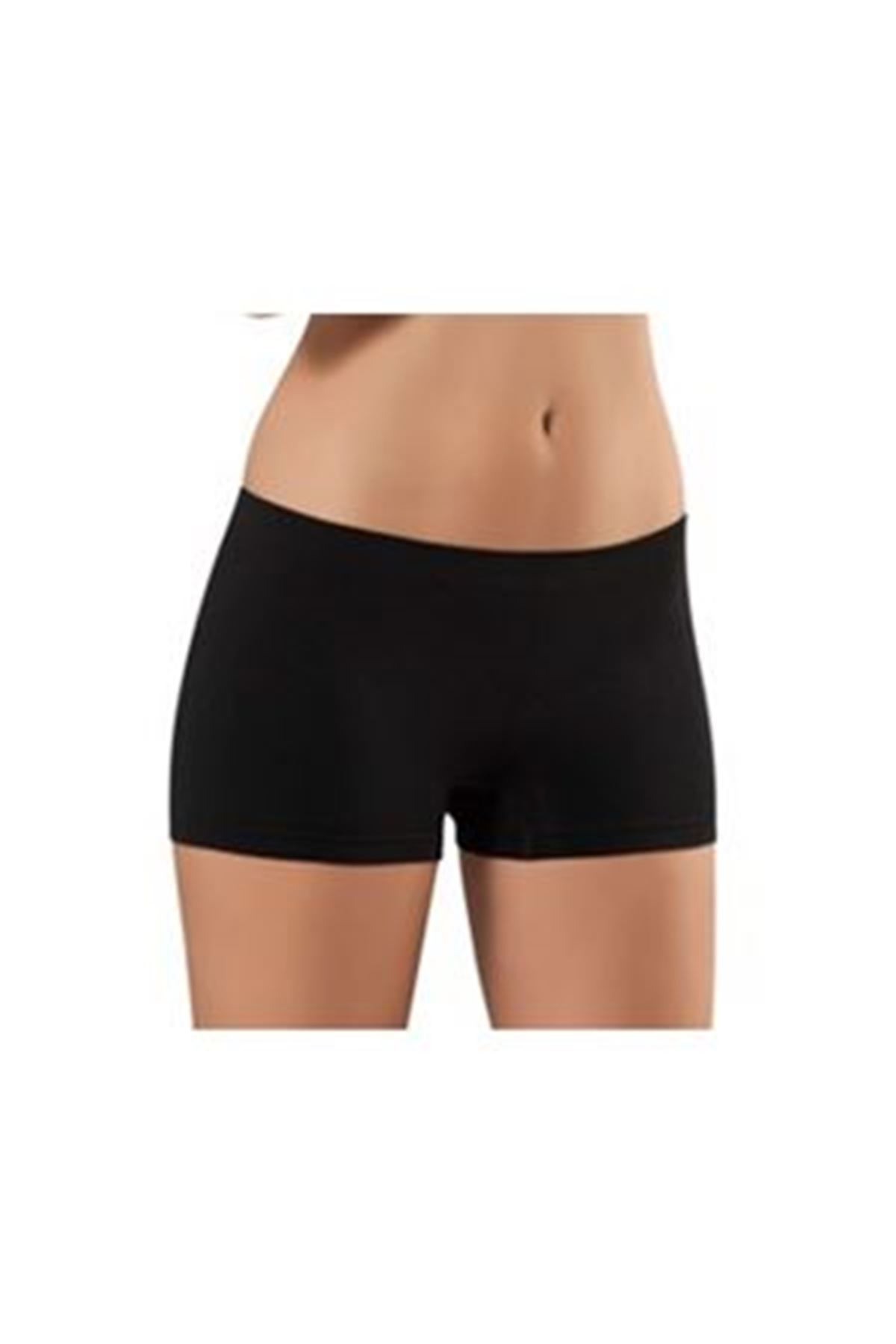 Siyah Dikişsiz Kadın Boxer Korse (700S)