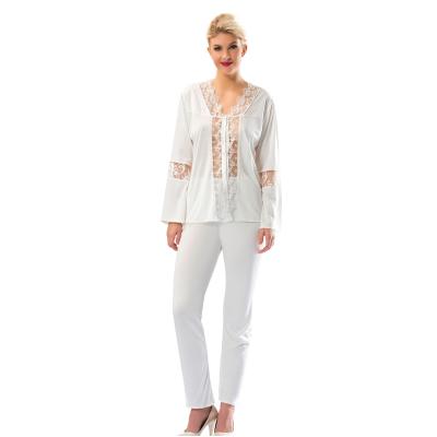 Ekru Penye Pijama Takımı (1571E)
